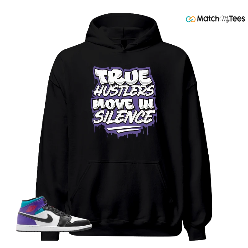 NIKE JORDAN 1 MID GRAPE SNEAKER Matching Tees hoodie
