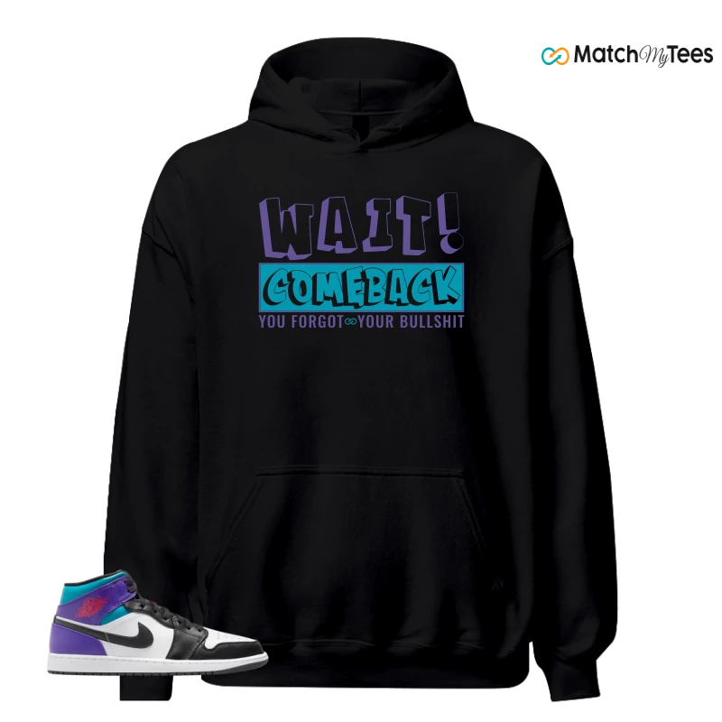 NIKE JORDAN 1 MID GRAPE SNEAKER Matching Tees hoodie