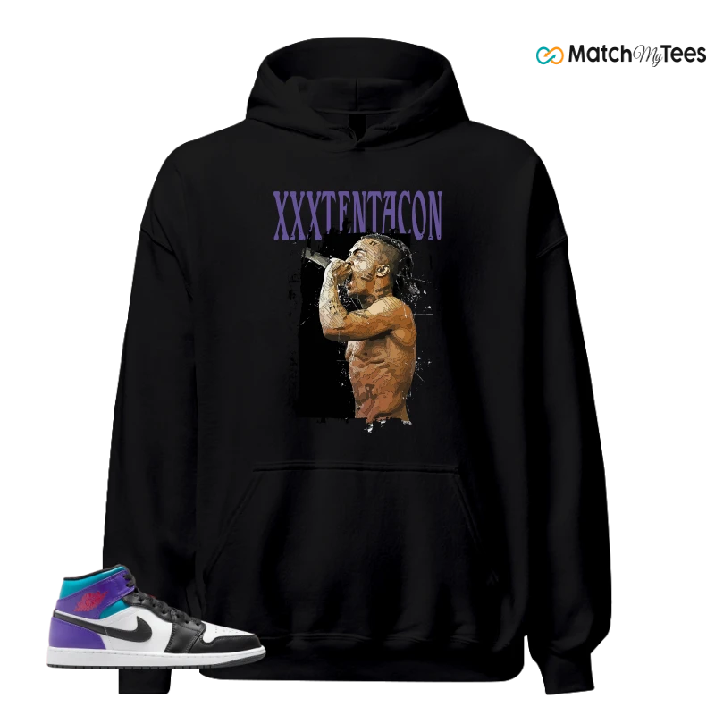 NIKE JORDAN 1 MID GRAPE SNEAKER Matching Tees hoodie