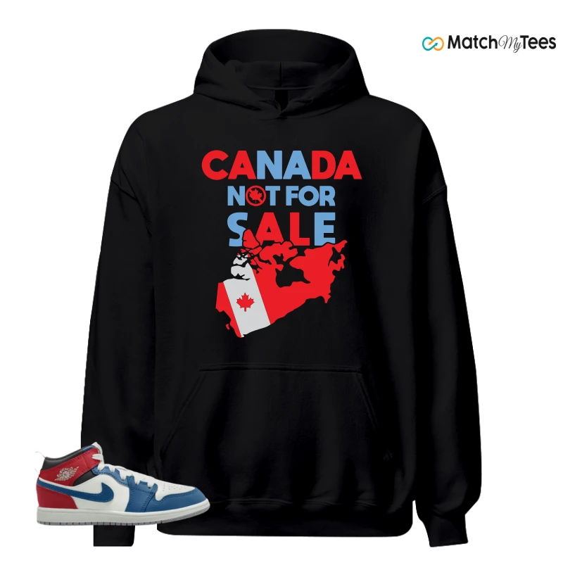 NIKE JORDAN 1 MID TRUE BLUE VARSITY RED (PS) SNEAKER Matching Tees hoodie