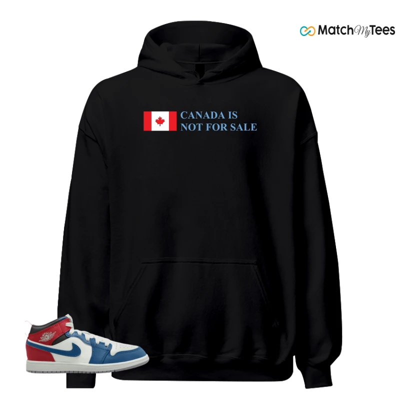 NIKE JORDAN 1 MID TRUE BLUE VARSITY RED (PS) SNEAKER Matching Tees hoodie