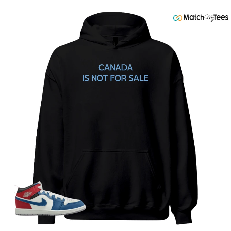 NIKE JORDAN 1 MID TRUE BLUE VARSITY RED (PS) SNEAKER Matching Tees hoodie