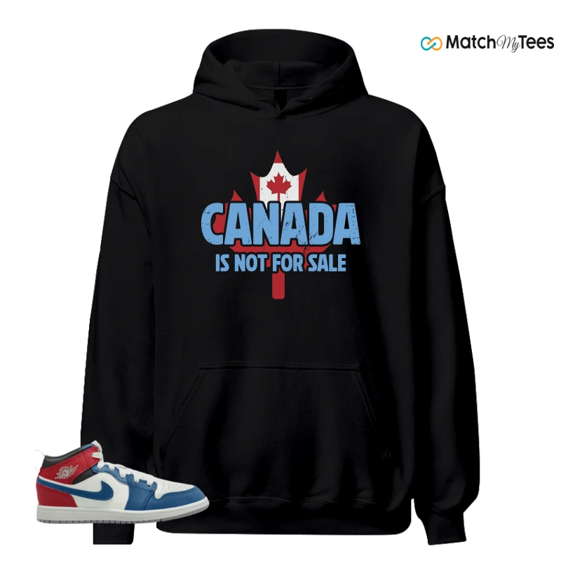 NIKE JORDAN 1 MID TRUE BLUE VARSITY RED (PS) SNEAKER Matching Tees hoodie