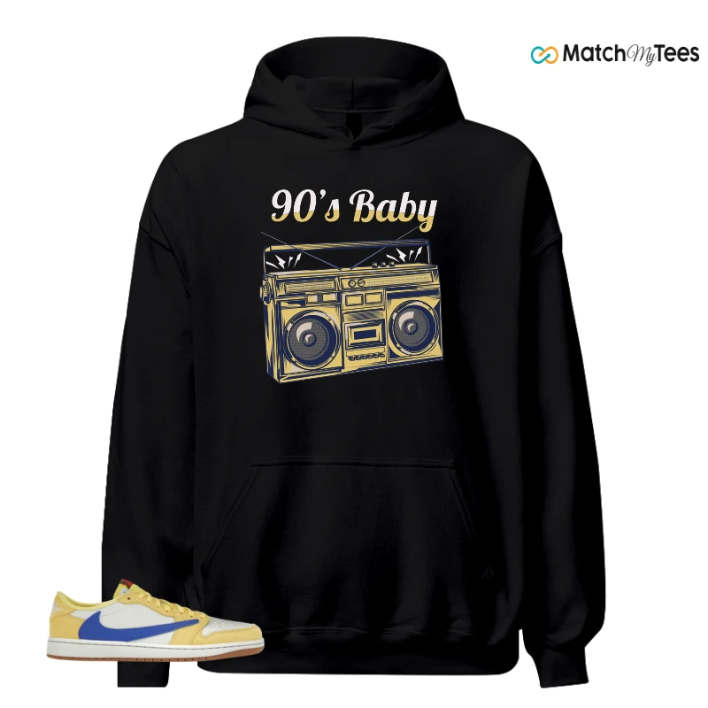 NIKE JORDAN 1 RETRO LOW OG SP TRAVIS SCOTT CANARY (WOMEN'S) SNEAKER Matching Tees hoodie