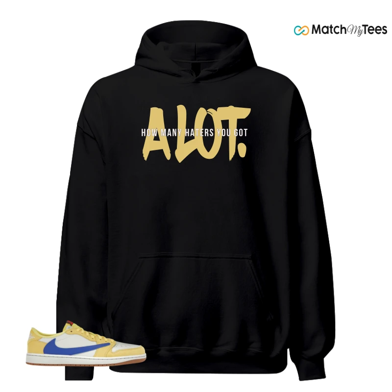 NIKE JORDAN 1 RETRO LOW OG SP TRAVIS SCOTT CANARY (WOMEN'S) SNEAKER Matching Tees hoodie