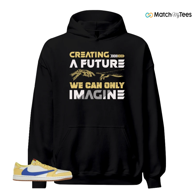 NIKE JORDAN 1 RETRO LOW OG SP TRAVIS SCOTT CANARY (WOMEN'S) SNEAKER Matching Tees hoodie