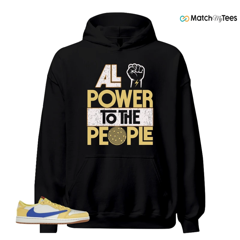 NIKE JORDAN 1 RETRO LOW OG SP TRAVIS SCOTT CANARY (WOMEN'S) SNEAKER Matching Tees hoodie