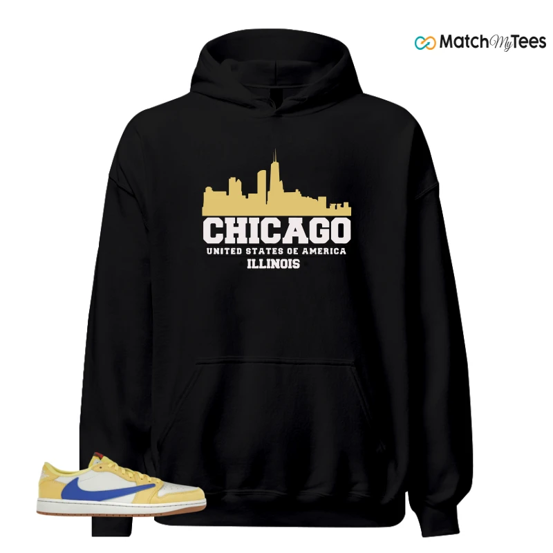NIKE JORDAN 1 RETRO LOW OG SP TRAVIS SCOTT CANARY (WOMEN'S) SNEAKER Matching Tees hoodie