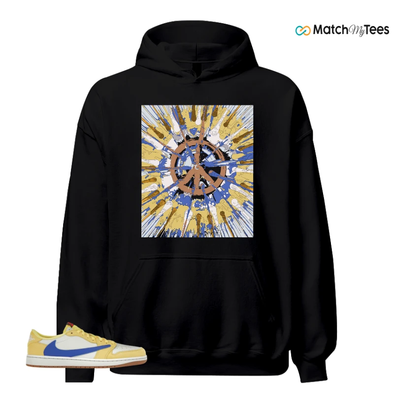 NIKE JORDAN 1 RETRO LOW OG SP TRAVIS SCOTT CANARY (WOMEN'S) SNEAKER Matching Tees hoodie