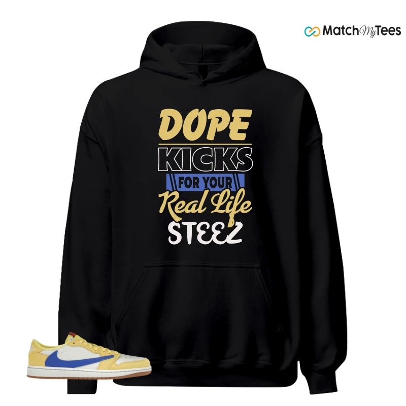 NIKE JORDAN 1 RETRO LOW OG SP TRAVIS SCOTT CANARY (WOMEN'S) SNEAKER Matching Tees hoodie