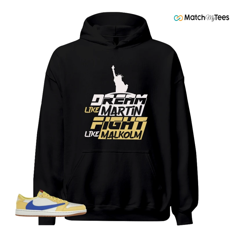 NIKE JORDAN 1 RETRO LOW OG SP TRAVIS SCOTT CANARY (WOMEN'S) SNEAKER Matching Tees hoodie