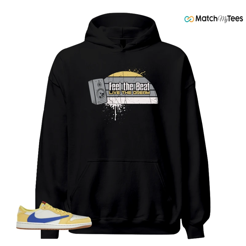 NIKE JORDAN 1 RETRO LOW OG SP TRAVIS SCOTT CANARY (WOMEN'S) SNEAKER Matching Tees hoodie