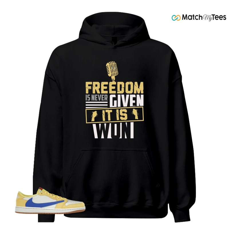 NIKE JORDAN 1 RETRO LOW OG SP TRAVIS SCOTT CANARY (WOMEN'S) SNEAKER Matching Tees hoodie