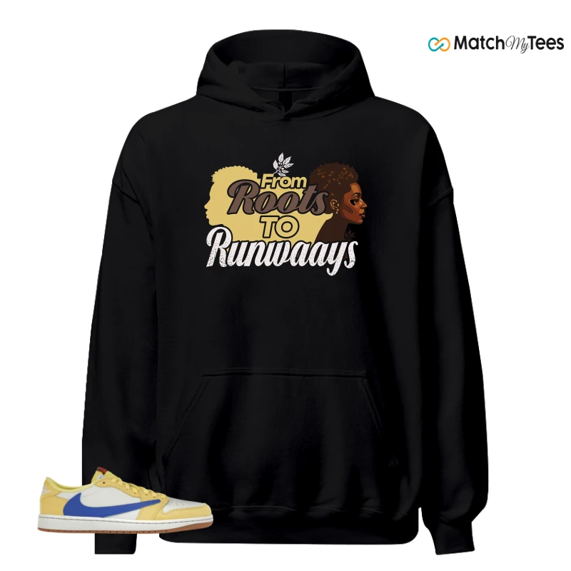 NIKE JORDAN 1 RETRO LOW OG SP TRAVIS SCOTT CANARY (WOMEN'S) SNEAKER Matching Tees hoodie