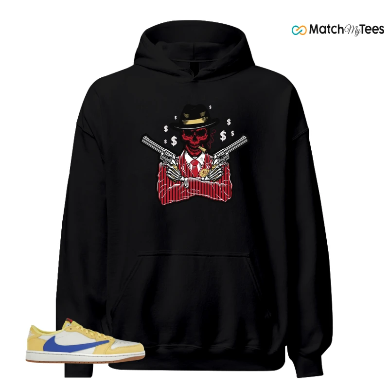 NIKE JORDAN 1 RETRO LOW OG SP TRAVIS SCOTT CANARY (WOMEN'S) SNEAKER Matching Tees hoodie