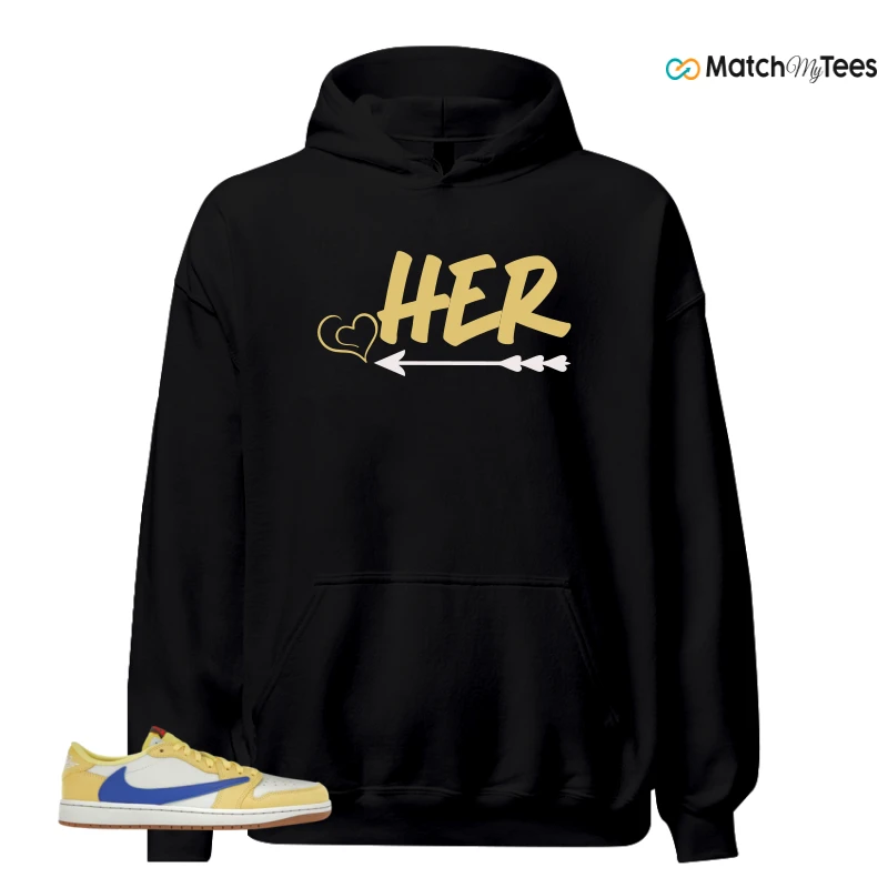 NIKE JORDAN 1 RETRO LOW OG SP TRAVIS SCOTT CANARY (WOMEN'S) SNEAKER Matching Tees hoodie