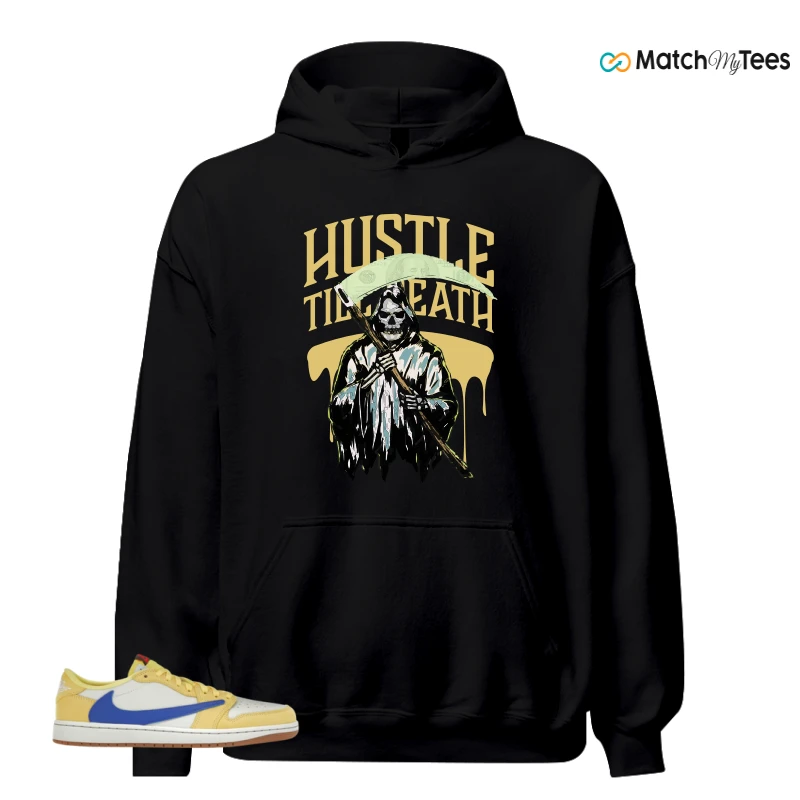 NIKE JORDAN 1 RETRO LOW OG SP TRAVIS SCOTT CANARY (WOMEN'S) SNEAKER Matching Tees hoodie