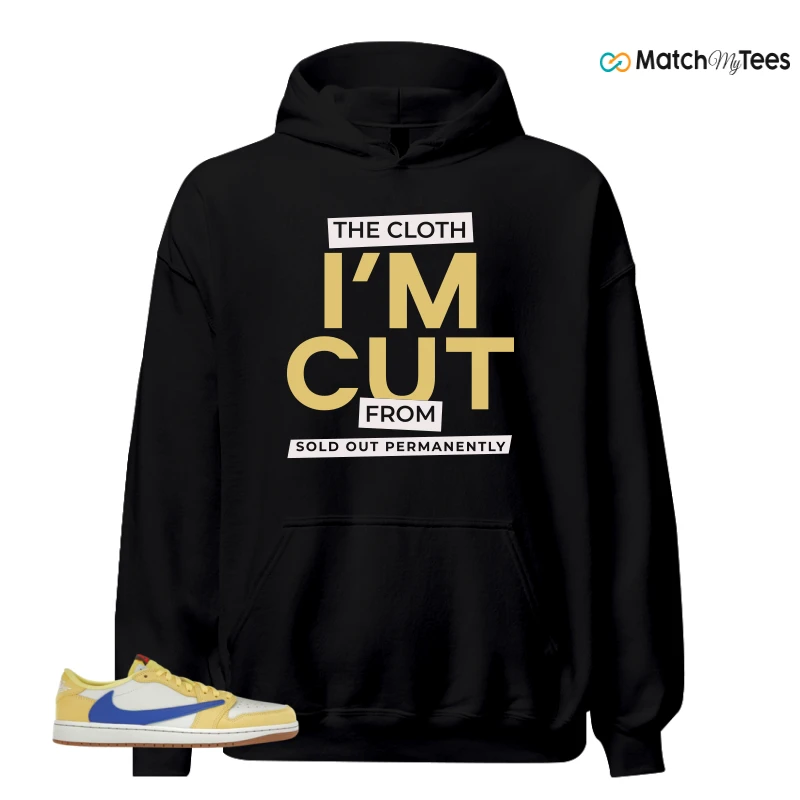 NIKE JORDAN 1 RETRO LOW OG SP TRAVIS SCOTT CANARY (WOMEN'S) SNEAKER Matching Tees hoodie