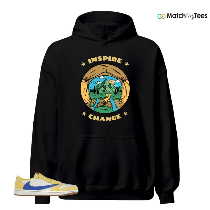 NIKE JORDAN 1 RETRO LOW OG SP TRAVIS SCOTT CANARY (WOMEN'S) SNEAKER Matching Tees hoodie