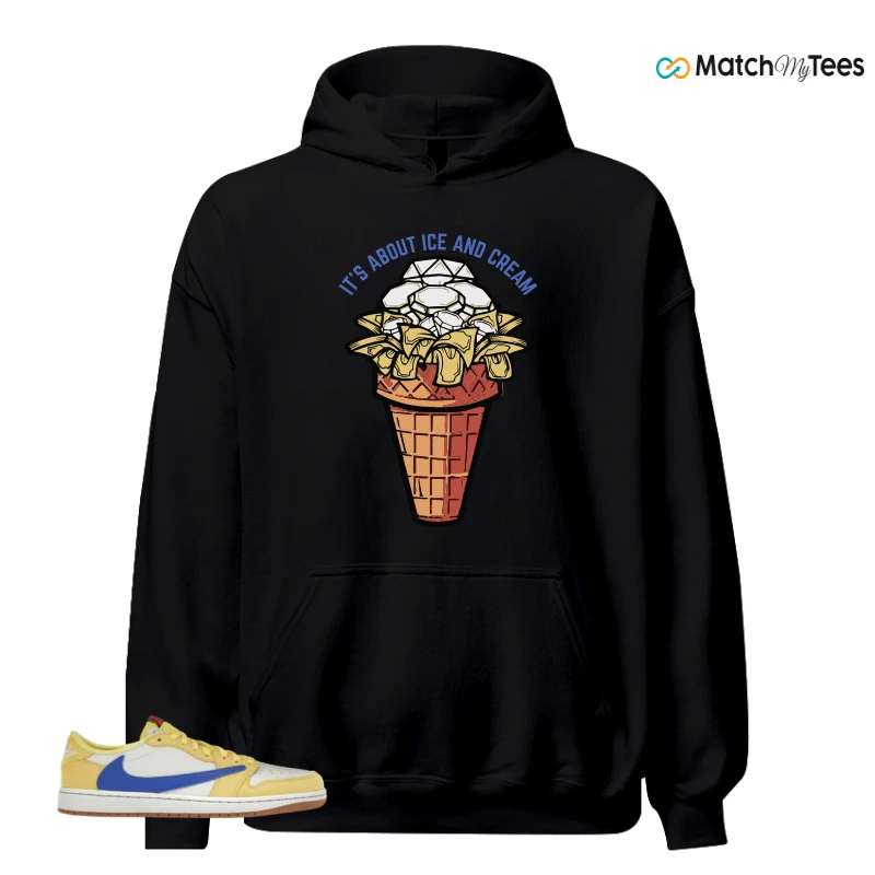 NIKE JORDAN 1 RETRO LOW OG SP TRAVIS SCOTT CANARY (WOMEN'S) SNEAKER Matching Tees hoodie