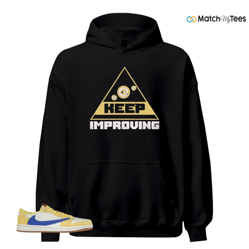 NIKE JORDAN 1 RETRO LOW OG SP TRAVIS SCOTT CANARY (WOMEN'S) SNEAKER Matching Tees hoodie