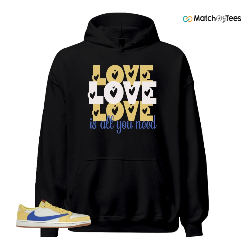 NIKE JORDAN 1 RETRO LOW OG SP TRAVIS SCOTT CANARY (WOMEN'S) SNEAKER Matching Tees hoodie