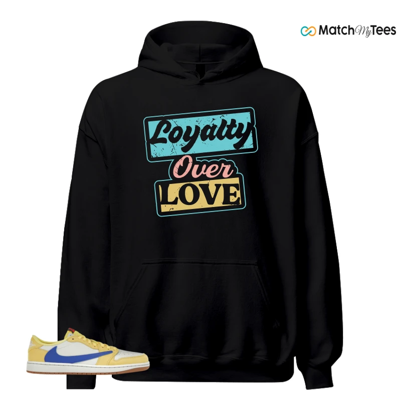 NIKE JORDAN 1 RETRO LOW OG SP TRAVIS SCOTT CANARY (WOMEN'S) SNEAKER Matching Tees hoodie