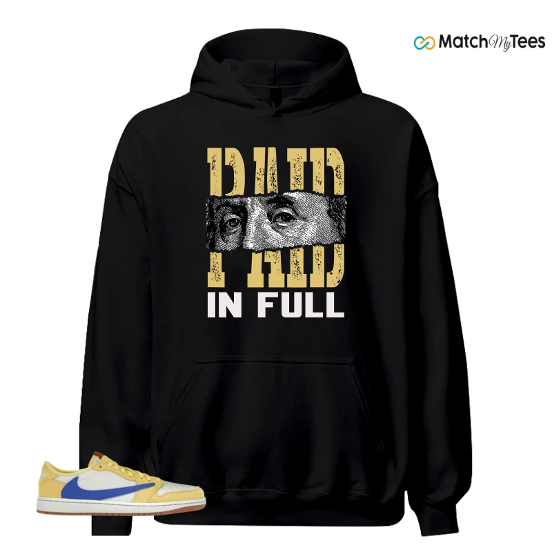 NIKE JORDAN 1 RETRO LOW OG SP TRAVIS SCOTT CANARY (WOMEN'S) SNEAKER Matching Tees hoodie