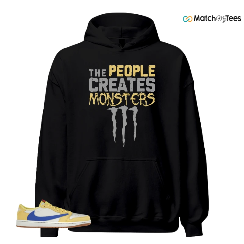 NIKE JORDAN 1 RETRO LOW OG SP TRAVIS SCOTT CANARY (WOMEN'S) SNEAKER Matching Tees hoodie