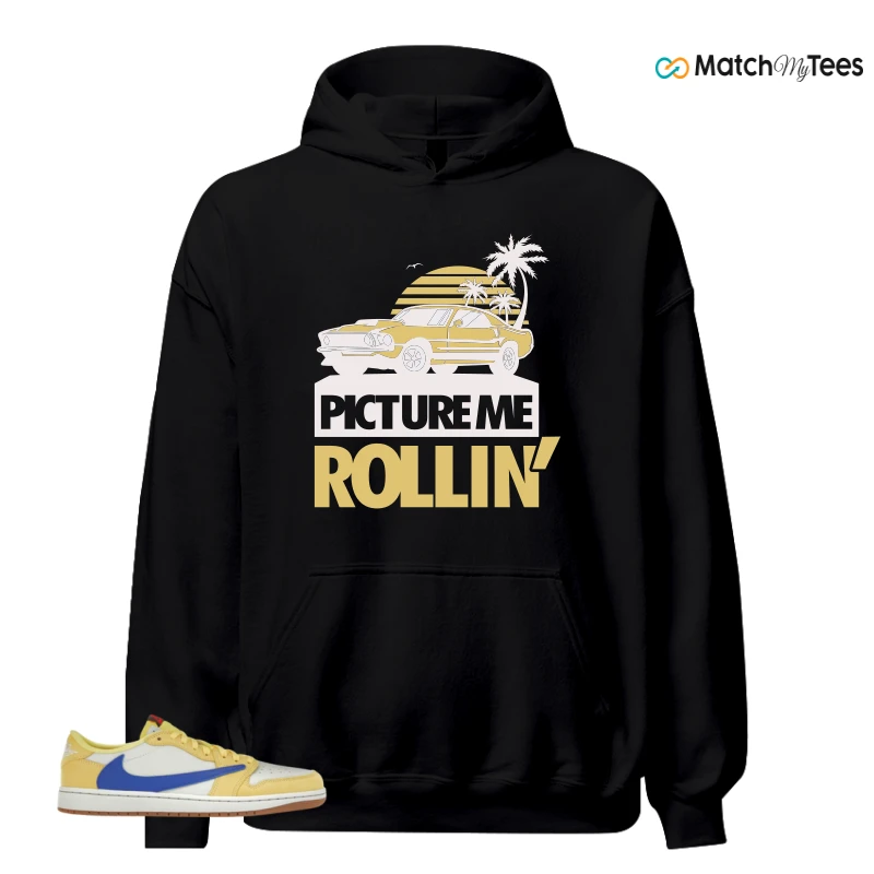 NIKE JORDAN 1 RETRO LOW OG SP TRAVIS SCOTT CANARY (WOMEN'S) SNEAKER Matching Tees hoodie
