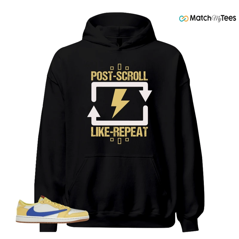 NIKE JORDAN 1 RETRO LOW OG SP TRAVIS SCOTT CANARY (WOMEN'S) SNEAKER Matching Tees hoodie