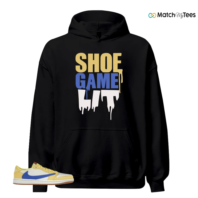 NIKE JORDAN 1 RETRO LOW OG SP TRAVIS SCOTT CANARY (WOMEN'S) SNEAKER Matching Tees hoodie