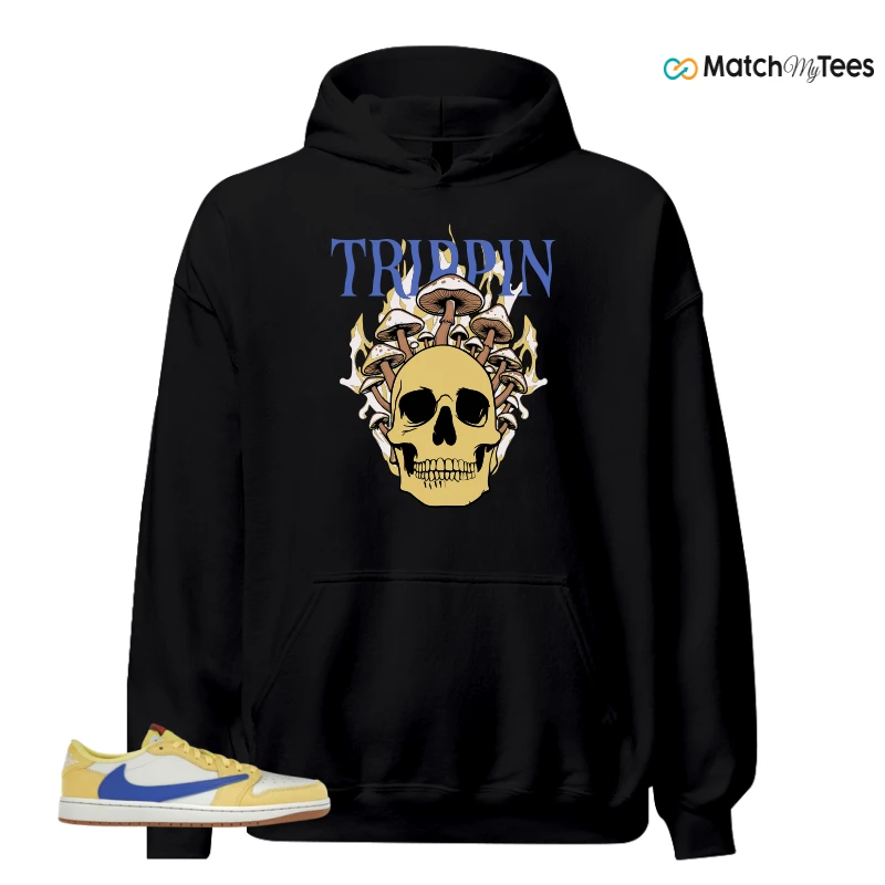 NIKE JORDAN 1 RETRO LOW OG SP TRAVIS SCOTT CANARY (WOMEN'S) SNEAKER Matching Tees hoodie