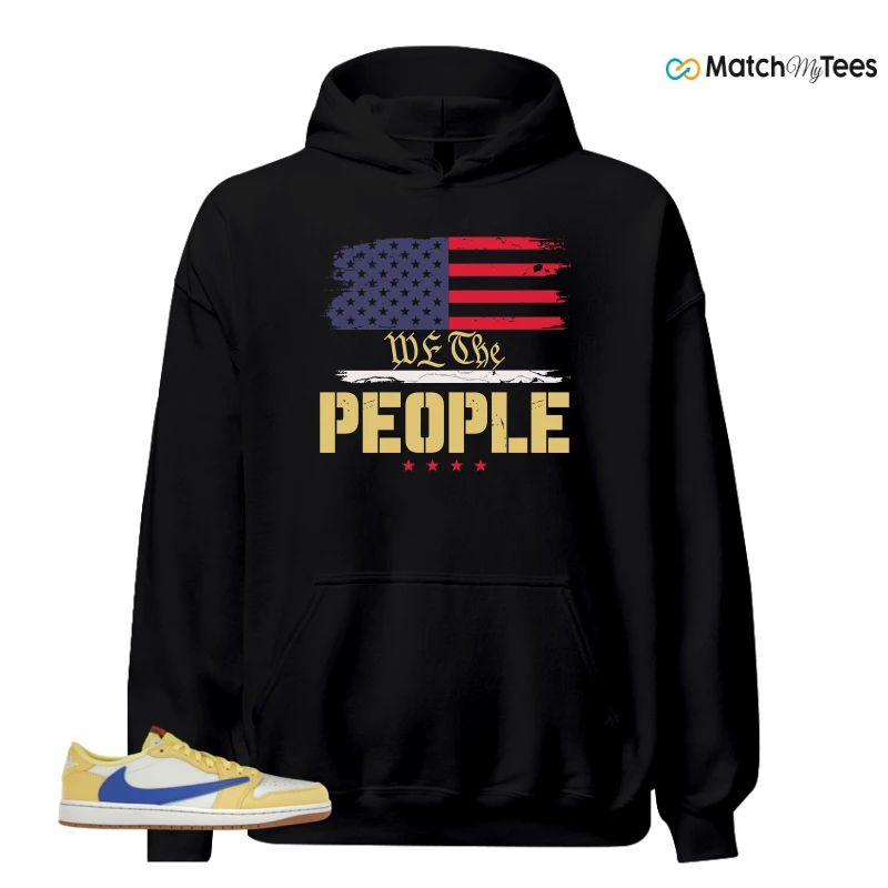 NIKE JORDAN 1 RETRO LOW OG SP TRAVIS SCOTT CANARY (WOMEN'S) SNEAKER Matching Tees hoodie