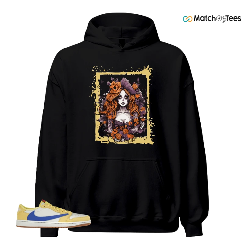 NIKE JORDAN 1 RETRO LOW OG SP TRAVIS SCOTT CANARY (WOMEN'S) SNEAKER Matching Tees hoodie