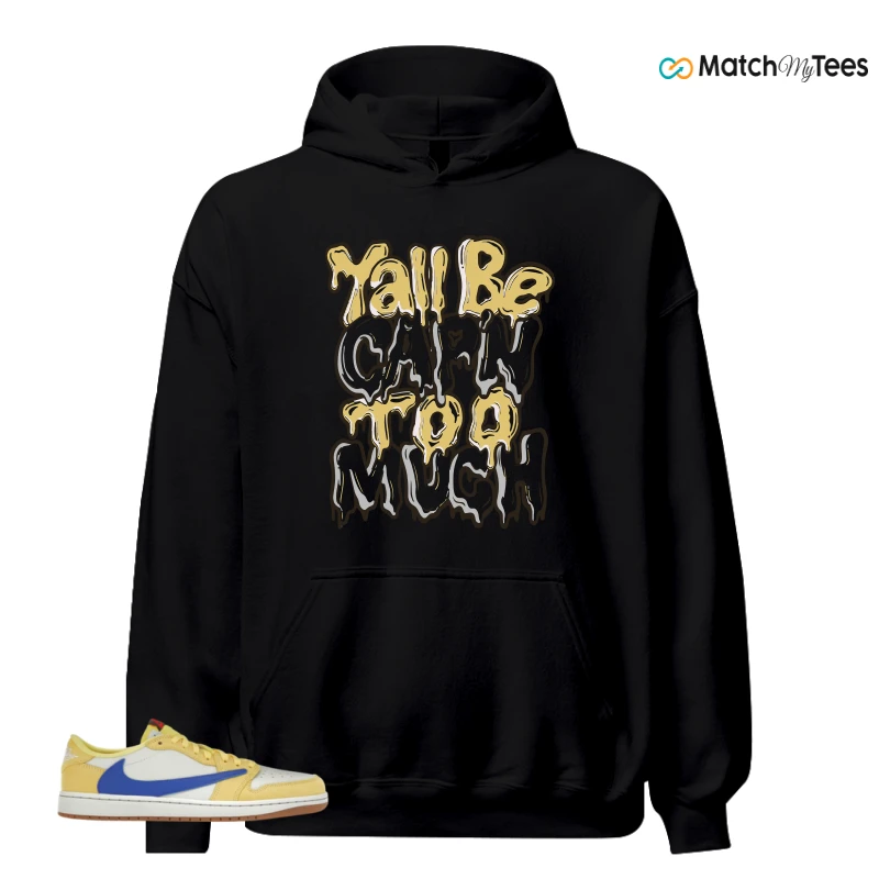 NIKE JORDAN 1 RETRO LOW OG SP TRAVIS SCOTT CANARY (WOMEN'S) SNEAKER Matching Tees hoodie