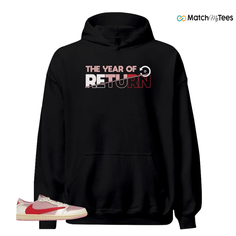 NIKE JORDAN 1 RETRO LOW OG SP TRAVIS SCOTT SAIL TROPICAL PINK SNEAKER Matching Tees hoodie