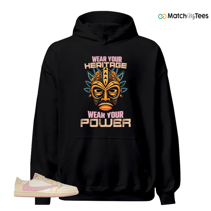 NIKE JORDAN 1 RETRO LOW OG SP TRAVIS SCOTT SHY PINK SNEAKER Matching Tees hoodie