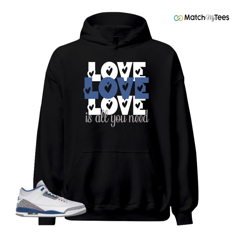 NIKE JORDAN 3 RETRO TRUE BLUE (2026) SNEAKER Matching Tees hoodie
