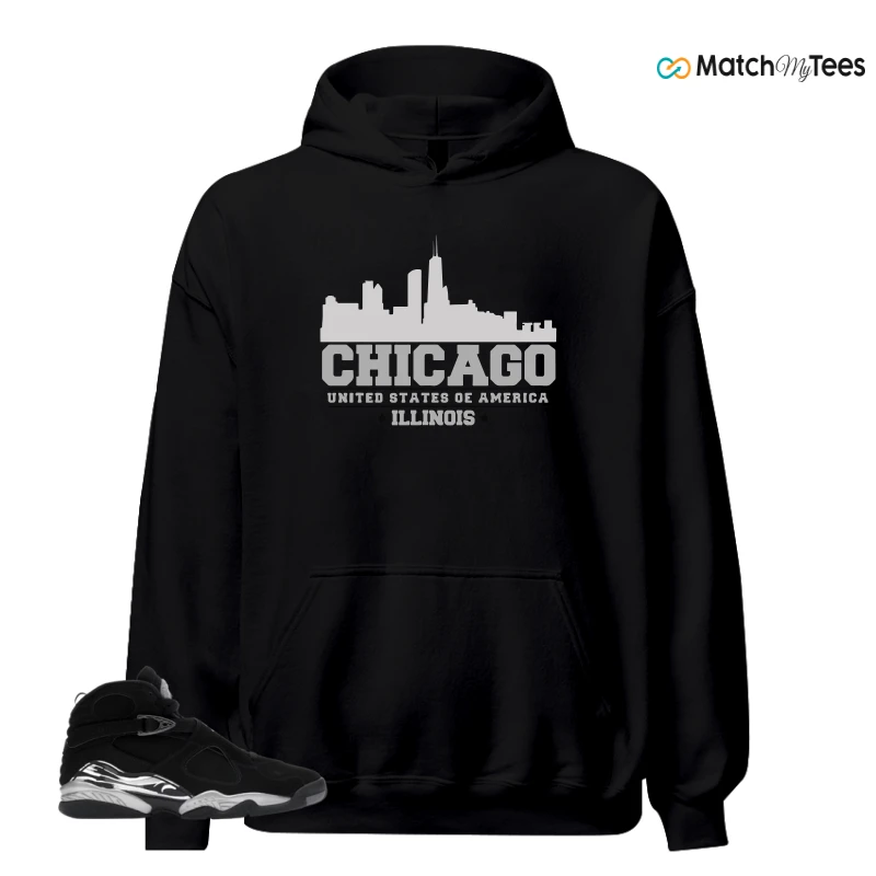 NIKE JORDAN 8 RETRO CHROME (2026) SNEAKER Matching Tees hoodie