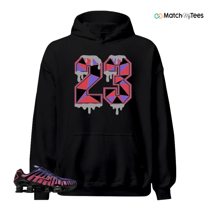 NIKE SHOX TL COURT PURPLE METALLIC BLACK SNEAKER Matching Tees hoodie