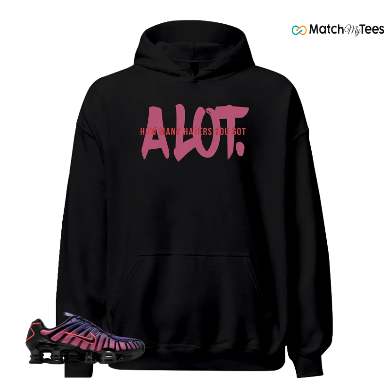 NIKE SHOX TL COURT PURPLE METALLIC BLACK SNEAKER Matching Tees hoodie