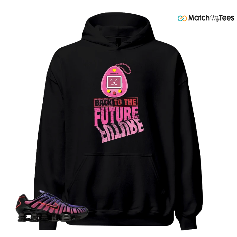 NIKE SHOX TL COURT PURPLE METALLIC BLACK SNEAKER Matching Tees hoodie