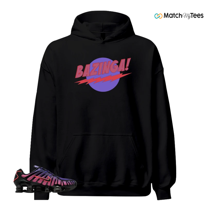 NIKE SHOX TL COURT PURPLE METALLIC BLACK SNEAKER Matching Tees hoodie