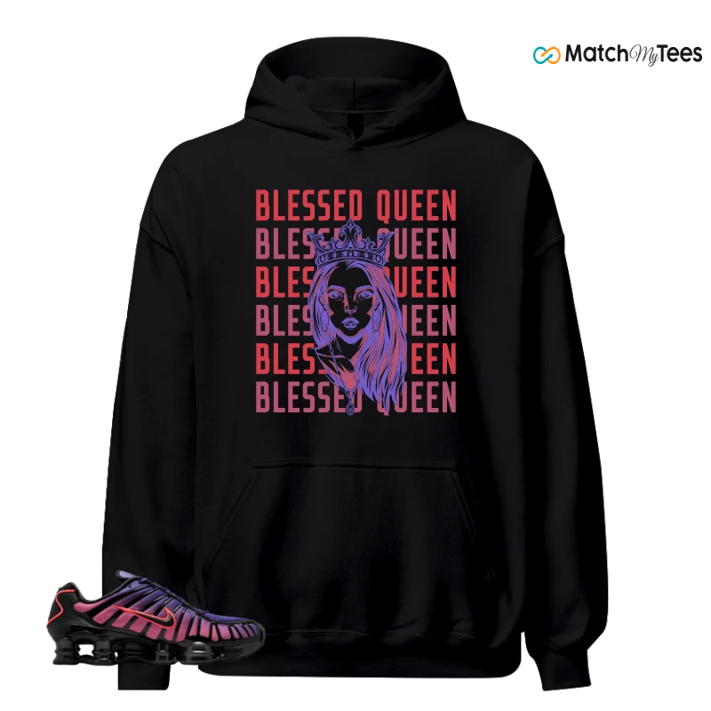 NIKE SHOX TL COURT PURPLE METALLIC BLACK SNEAKER Matching Tees hoodie