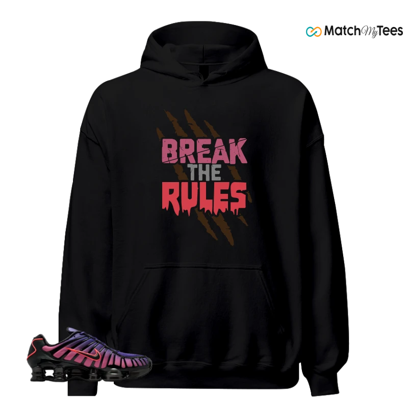 NIKE SHOX TL COURT PURPLE METALLIC BLACK SNEAKER Matching Tees hoodie