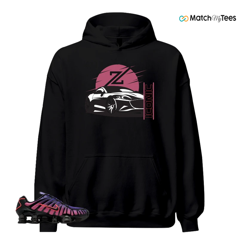NIKE SHOX TL COURT PURPLE METALLIC BLACK SNEAKER Matching Tees hoodie