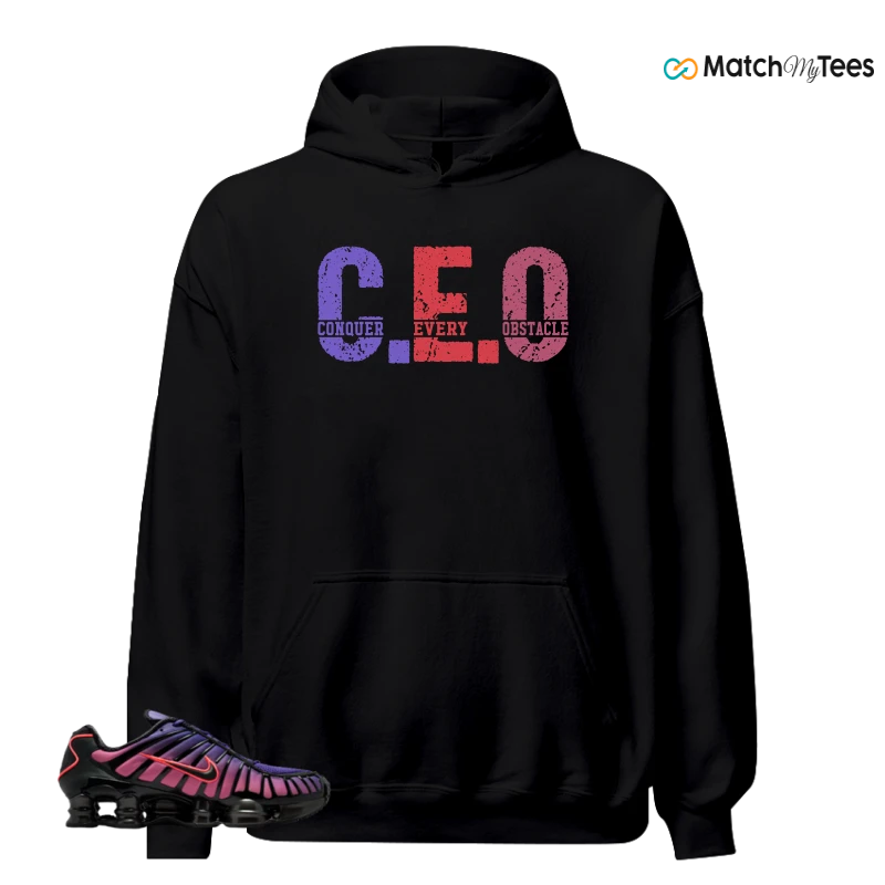NIKE SHOX TL COURT PURPLE METALLIC BLACK SNEAKER Matching Tees hoodie