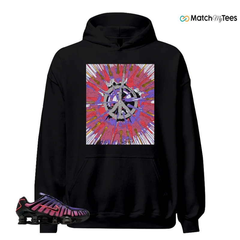NIKE SHOX TL COURT PURPLE METALLIC BLACK SNEAKER Matching Tees hoodie