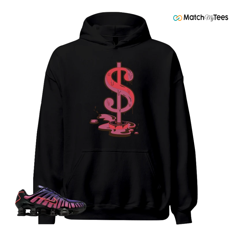 NIKE SHOX TL COURT PURPLE METALLIC BLACK SNEAKER Matching Tees hoodie